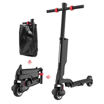 X6 E-SCOOTER/ BLACK/ UPTO 20KM RANGE/ UPTO 25KMPH TOP SPEED/ TRIPLE FOLD ULTRA COMPACT