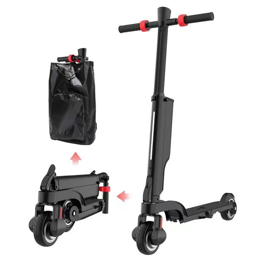 X6 E-SCOOTER/ BLACK/ UPTO 20KM RANGE/ UPTO 25KMPH TOP SPEED/ TRIPLE FOLD ULTRA COMPACT