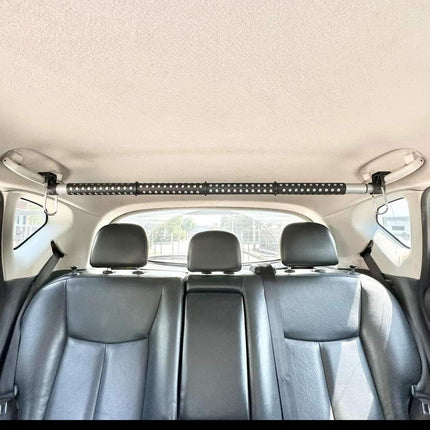 PEETTA 2-Pack Expandable Car Clothes Bar – Universal Hanging Closet Organizer Rack for Car, Truck, SUV, Van, or RV – Portable Metal Suit Hanger & Storage Rod