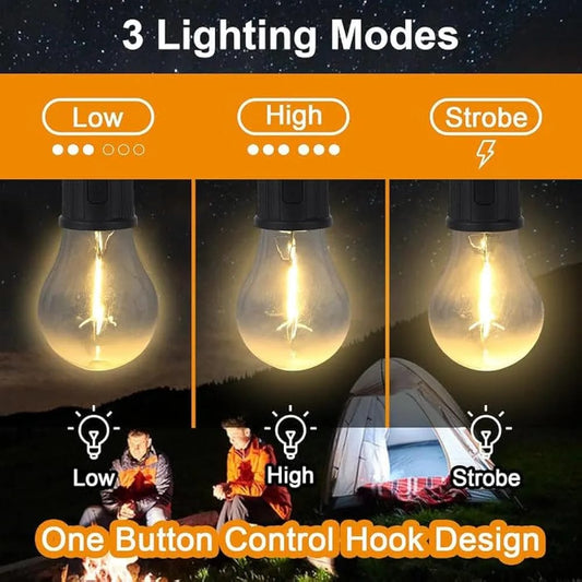 Lighting Modes Tent LED Lamp Portable Emergency Camping Lights with Clip Hook LED Lantern
