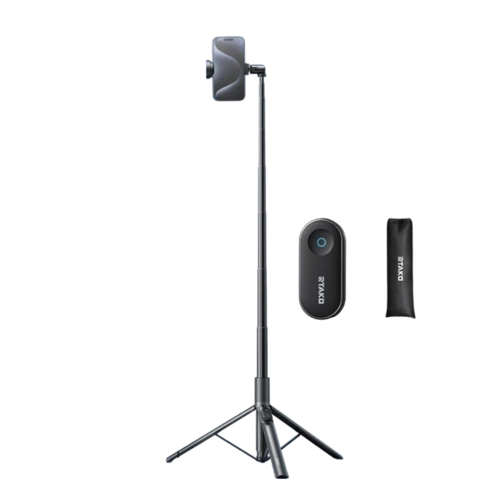Automatic Self-Opening Tripod Selfie Stick – Hands-Free Setup & Bluetooth Remote