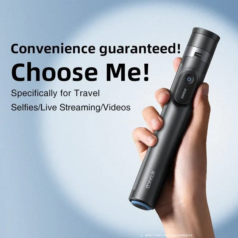 Automatic Self-Opening Tripod Selfie Stick – Hands-Free Setup & Bluetooth Remote