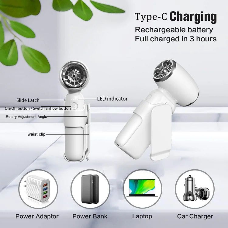 Detachable High-Speed Power Bank Fan