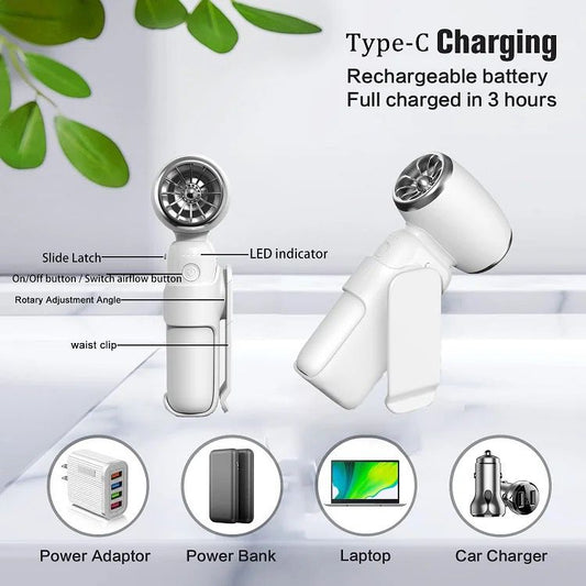 Detachable High-Speed Power Bank Fan