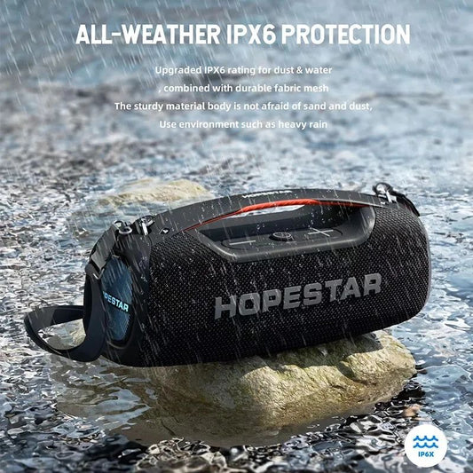 HOPESTAR A60 100W High-Power Bluetooth Speaker: Outdoor Waterproof Portable Wireless Karaoke Stereo Surround Subwoofer With Mic