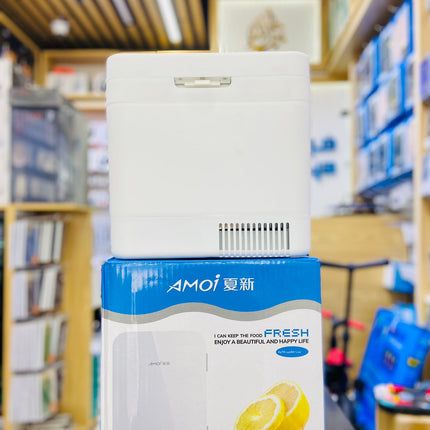 Fridge,car refrigerator 8 liter retro fashion small fridge, car fridge freezer compressor cooling warming low noise for traveling camping