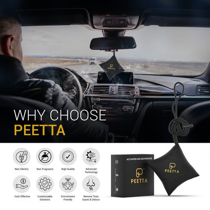 PEETTA Non-Electric Activated Car Air Purifier