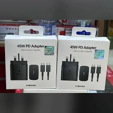 Samsung 45W PD Adapter with cable, Black