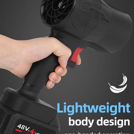 Cordless Leaf Blower 48V Electric Handheld – Lightweight High-Speed Air Blower with 2×4.0Ah Batteries & Fast Charger for Lawn, Patio, Yard & Car Cleaning