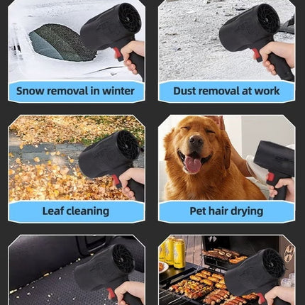 Cordless Leaf Blower 48V Electric Handheld – Lightweight High-Speed Air Blower with 2×4.0Ah Batteries & Fast Charger for Lawn, Patio, Yard & Car Cleaning