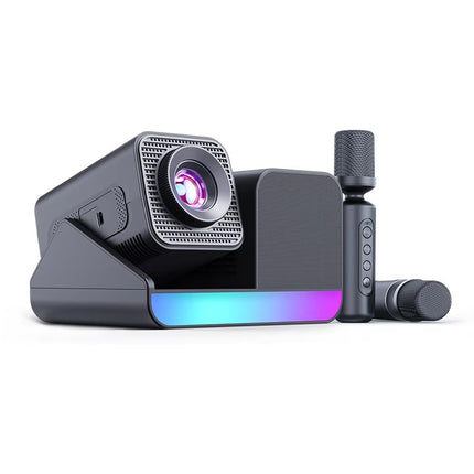 HY-360 HD Karaoke Projector with Microphone | 1080P Supported Home Theater Projector for Movies & Karaoke