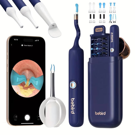 Bebird Ear Wax Removal Tool with Camera & Light – 1080P HD Smart Ear Cleaning Kit with Silicone Tips & WiFi App