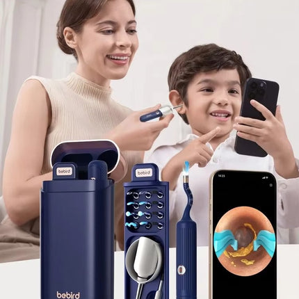 Bebird Ear Wax Removal Tool with Camera & Light – 1080P HD Smart Ear Cleaning Kit with Silicone Tips & WiFi App