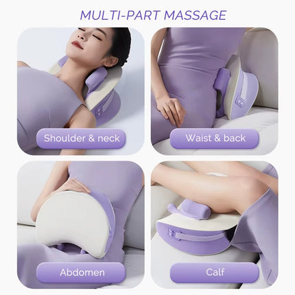 Electric Shiatsu Neck & Shoulder Massage Pillow with Heat – Kneading Cervical, Back & Waist Massager for Home Relaxation