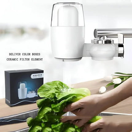 5-Micron Faucet Water Filter – Ceramic Tap Water Purifier