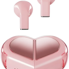 Pink Heart Wireless Bluetooth Earbuds for Girls Kids and Women UAE
