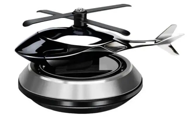 Solar-Powered Rotating Helicopter Aromacure Air Freshener for Car Interior