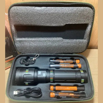 peetta-YEMAO YM-G600 LED Flashlight Long Range Rechargeable Torch online store UAE