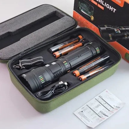 peetta-YEMAO YM-G600 LED Flashlight Long Range Rechargeable Torch online store UAE