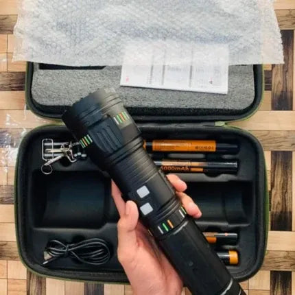 peetta-YEMAO YM-G600 LED Flashlight Long Range Rechargeable Torch online store UAE