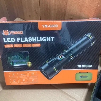 peetta-YEMAO YM-G600 LED Flashlight Long Range Rechargeable Torch online store UAE